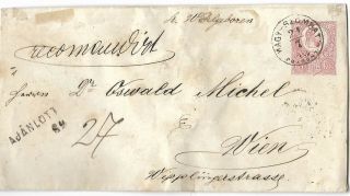 Hungary 1872 Slovakia Nagy Szombat Trnava Registered Stationery Envelope