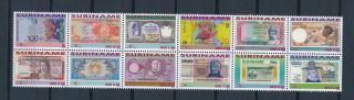 [su1788] Suriname Surinam 2011 Banknotes Paper Money On Stamps Mnh