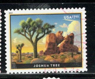 2019 5347 $7.  35 Joshua Tree Priority Mail Canceled Off Paper