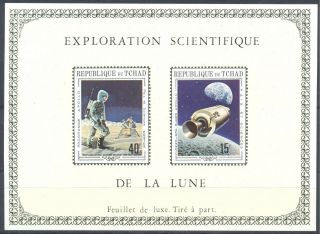 Chad 1970 Space.  Apollo - 11,  Delux Sheet.  Mnh