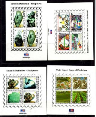 Zimbabwe - 2008/14 26 Never Hinged Stamps In Sets (44r)