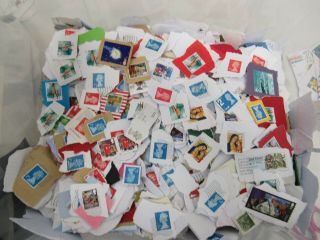 Unsorted 5 KG charity stamps mainly UK franked - GLS SC14 5