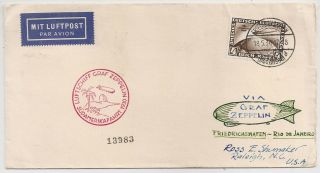 1930 Germany To Usa Via Brazil Zeppelin Cover,  $480.  00 The Stamp