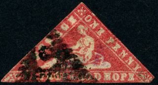 Cape Of Good Hope - Sg13 - 1d - Vermillion - 1861 - " Wood - Block "