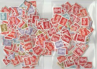 500 G/b Unfranked 1st Class Stamps On Piece