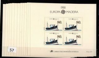 == 13x Madeira,  Portugal 1988 - Mnh - Europa Cept - Ships -