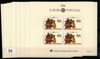 == 12x Portugal 1988 - Mnh - Europa Cept - Horses -