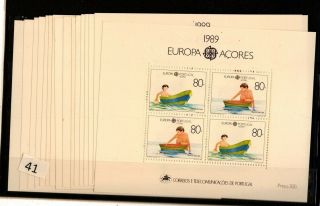 == 16x Azores,  Portugal 1989 - Mnh - Europa Cept - Children,  Boats