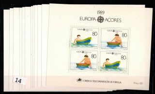 == 12x Azores,  Portugal 1989 - Mnh - Europa Cept - Children - Boats
