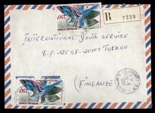 Dr Who 1990 Niger Niamey Registered Airmail To Finland Bird E52832