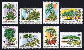Rwanda Trees 8v Issue 1979 Mnh Sg 921 - 928 Sc 915 - 922