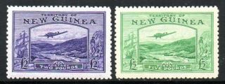 Guinea: 1935 Bulolo Airmail High Value Set (2) Sg 204 - 5 Mint/mnh