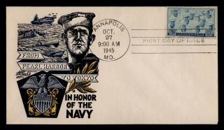 Dr Who 1945 Navy Fdc Pearl Harbor To Tokyo Staehle Cachet C98314
