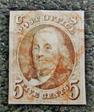 Nystamps Us Stamp 1 $525 Red Cancel