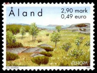 Aland 1999 Europa Parks & Gardens Commemorative Stamp Mnh