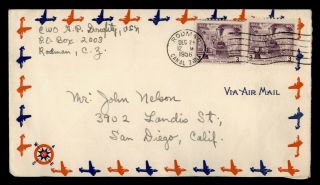 Dr Who 1956 Canal Zone Rodman Air Mail C130588