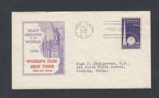 Usa 1939/40 Three 3c York World’s Fair Cachet Covers W/first Day Cancels
