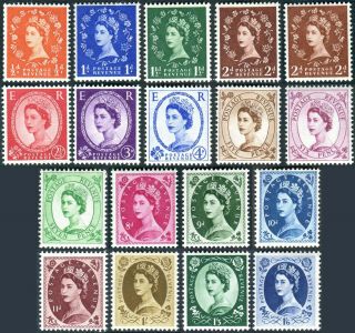 1955 Edwards Crown Watermark Wildings Unmounted Single Stamps