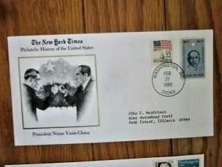 President Nixon Visits Mainland China Prc Chairman Mao York Times Cover