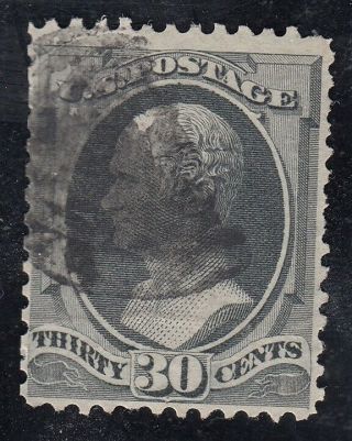 Tdstamps: Us Stamps Scott 165 30c Hamilton Cv$140.  00