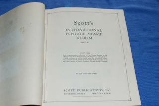 Scott International Blue Album 1956 - 1959 Part 4 IV Four BlueLakeStamps 2