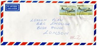 Tanzania Aviation: 2 X 300/ - B29 Superfortress On Cover To England