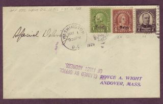 Nebraska Ovpts - Special Delivery 12c Rate - 1929 Fdc - Royce A.  Wight Cover 5