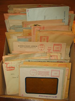 Austria - 400 Covers,  Cards With Francotype - Very Big Lot Meter Mark 1926 - 1938