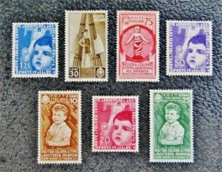 Nystamps Italy Stamp 367 // 373 Og H $54