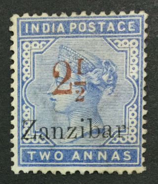 Momen: Zanzibar 26k Roman " 1 " In " 1/2 " Og H £260 Lot 2875