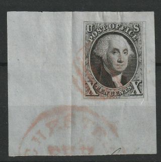 Usa 1847 Scott 2 On Cover Piece Vf