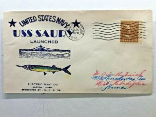 United States Submarine - Uss Sury Ss - 189 - Launched - Aug 20,  1938