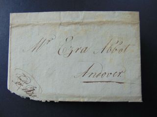C.  1781 Harvard Revolutionary War Stampless Letter About Capture Of Cornwallis