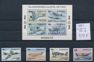 Gx03168 Barbados 1993 Aviation Airplanes Fine Lot Mnh Cv 9,  75 Eur