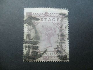 Uk Stamps: 1867 - 1878 £1 Queen Victoria - - Rare (g445)