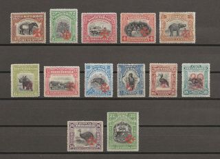 North Borneo 1916 Sg 189/201 Cat £1000