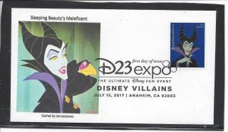 Sleeping Beauty Maleficent Fdc 2017 Anaheim,  California Only One Made Disney