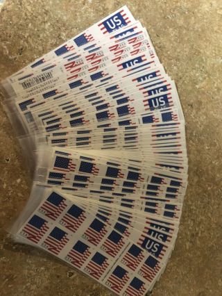 Usps B01mydwcol Us Flag 2017 Forever Stamps - 1,  000 Or 50 Books