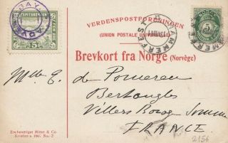 Norway Spitsbergen Local Post Mixed Ppc Cover 1911 Polar