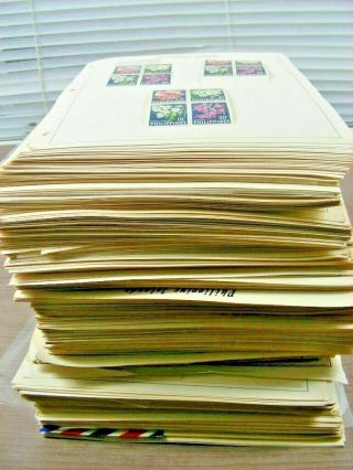 Philippines,  Assortment Of Stamps & Covers On A Large Stack Of Pages