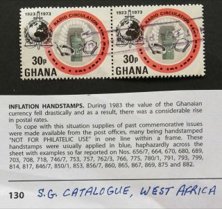 Ghana 1983 Inflation Handstmps M.  N.  H.