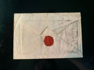 1840 Penny Black on cover (2 of 3) with huge to close margins - plate ? 2