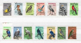1967 Botswana Birds Definitive Set Fine