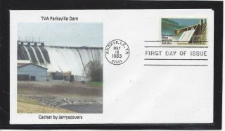 Tva Tennessee Valley Authority F Fdc 1983 Knoxville,  Tn Only One Made