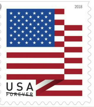 Usps Us Flag Forever Stamps - 5 Rolls Of 100 Each = 500 Stamps