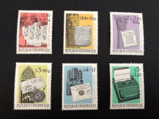 Austrian Stamps 1965 Set Of Wipa Stamp Exhibition Mnh