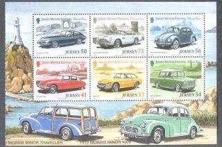Classic Cars Morris Minor - Jersey - Lighthouse Pane - Min Sheet Mnh 2005