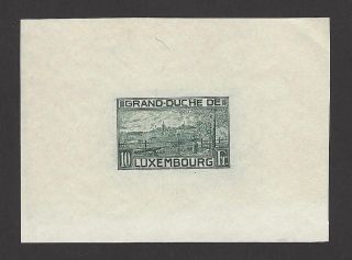 Luxembourg Scott 151 1923 10fr Imperforate Proof Ex Jim Czyl
