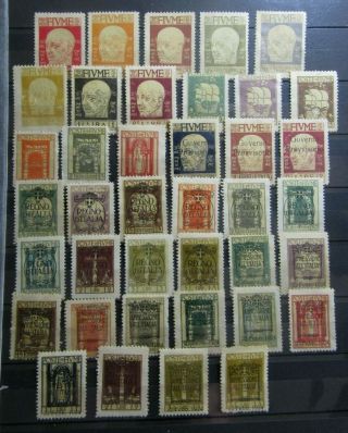 Italy Fiume Colonies Old Stamps Set - Ng - Vf - R73e9168
