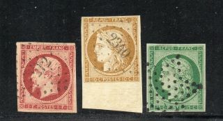 1850´s France Classic Stamps Lot,  Cv $5700.  00,  Fantastic Material,  Wow